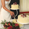 cutting the cake