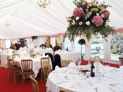 Inside the luxury Marquee