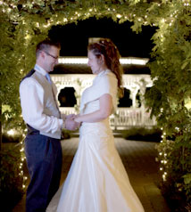 Helen and Scott holding hands