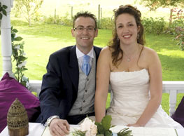 Helen and SCott signing register