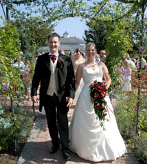 Lisa and Mike in gardens