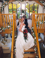 Lisa and Mike on stairs 